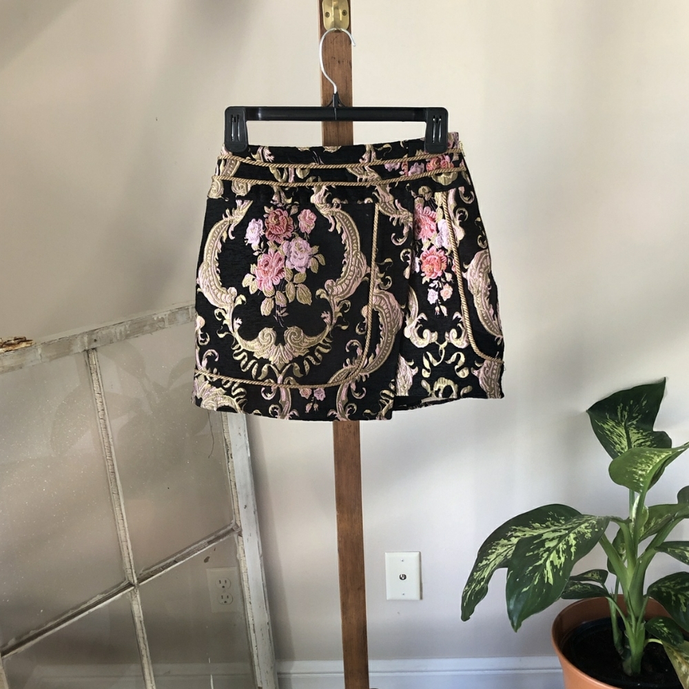 For Love & Lemons Brocade Tapestry Skirt